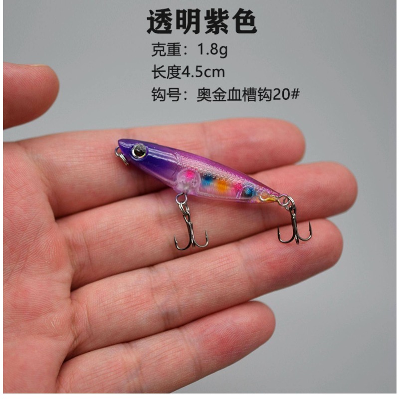 Fishing Hook Treble - 1 Pz Zigzag Cane Galleggiante Topwater